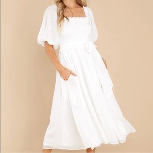 White Midi Dress